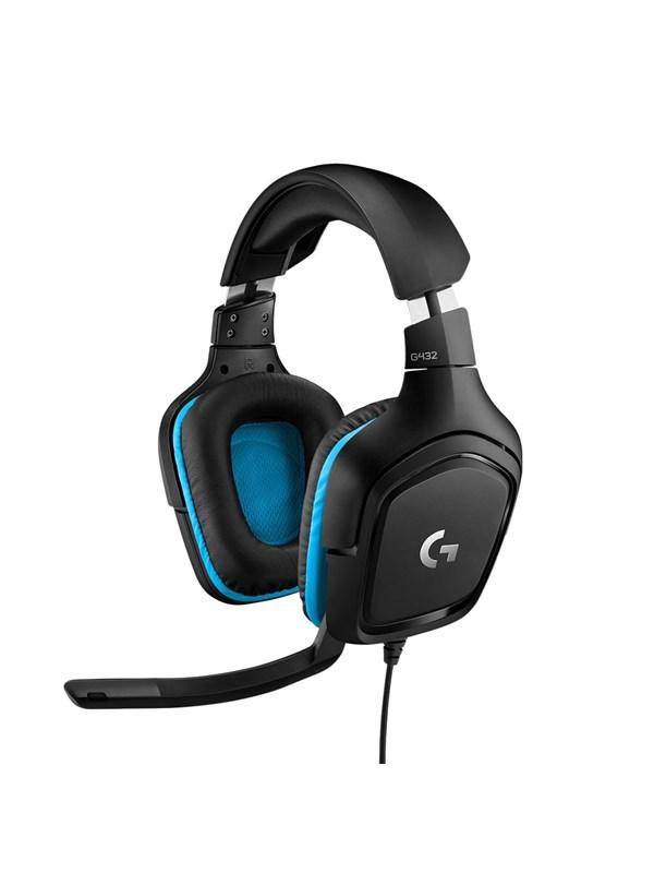 Logitech G432 Surround Sound Wired Gaming Headset - Diilimurkku